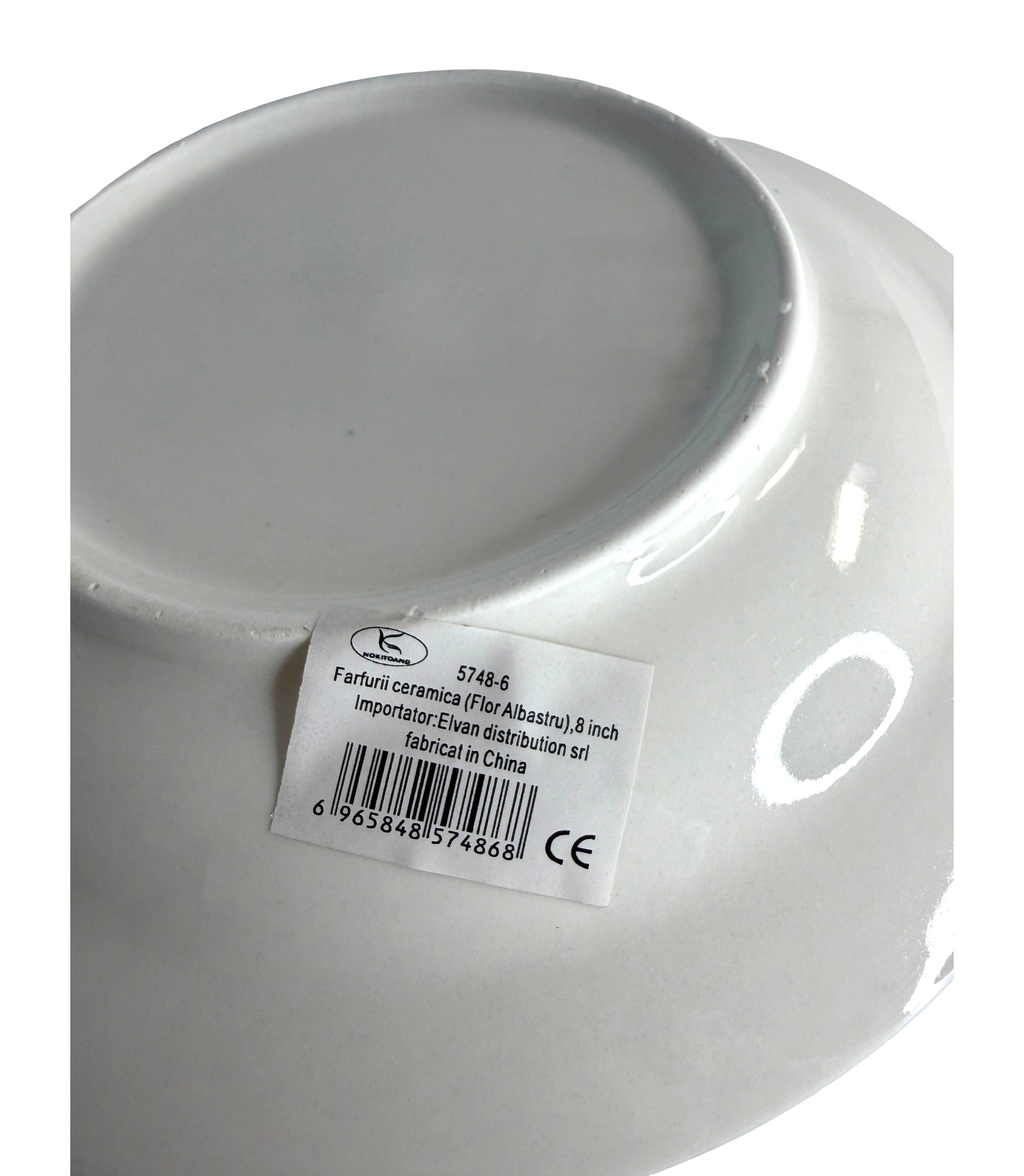 Farfurii Ceramica Cu Flori Albastre 8 inch