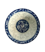 Bol Ceramica Cu Flori Albastre 8 inch
