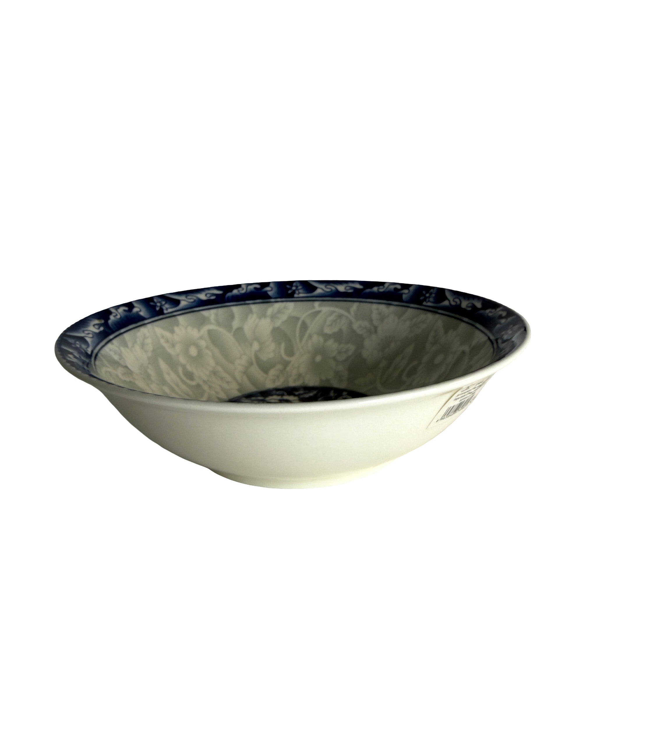 Bol Ceramica Cu Flori Albastre 8 inch