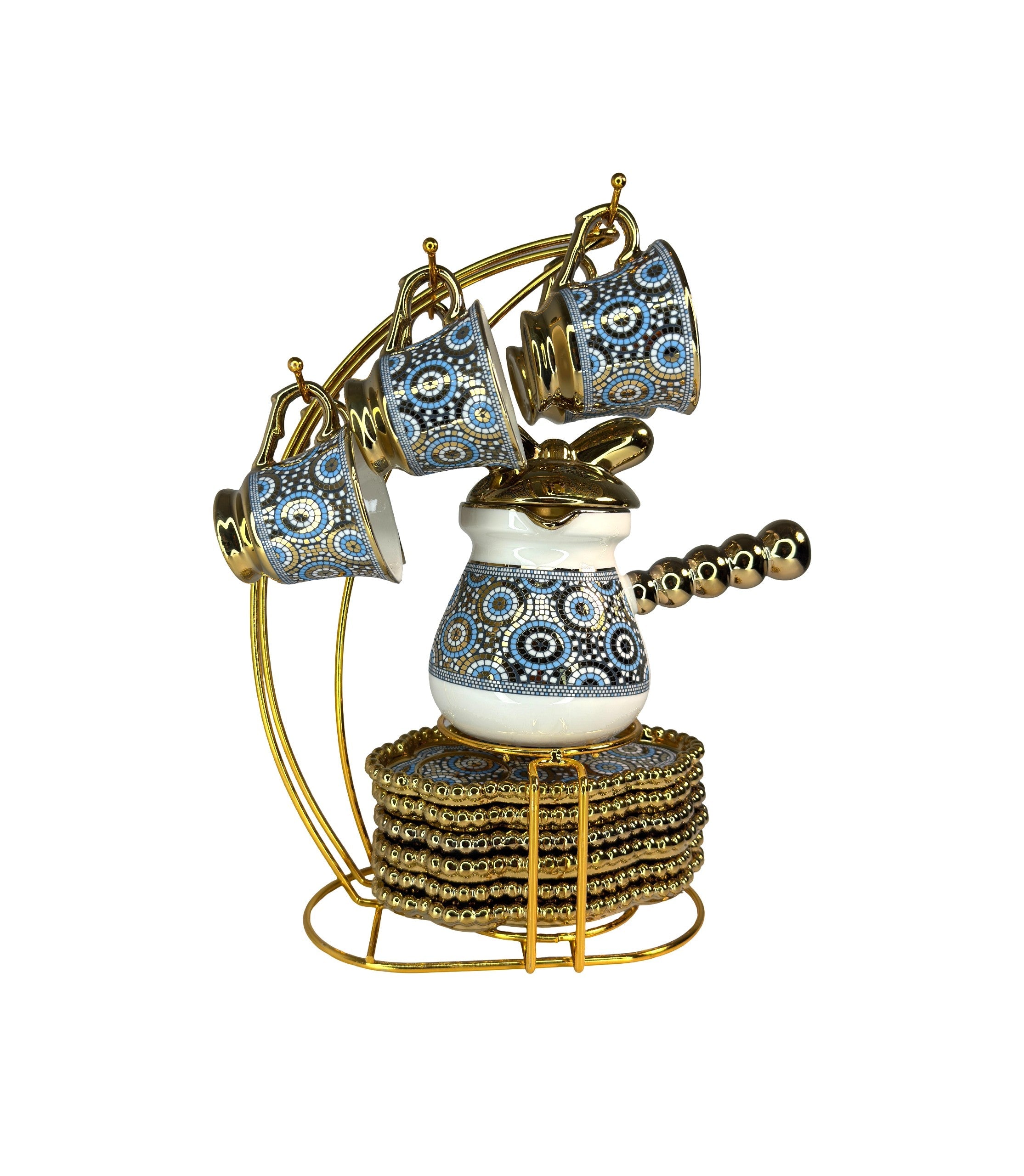 Set Pentru Cafea Turceasca Albastru Oriental