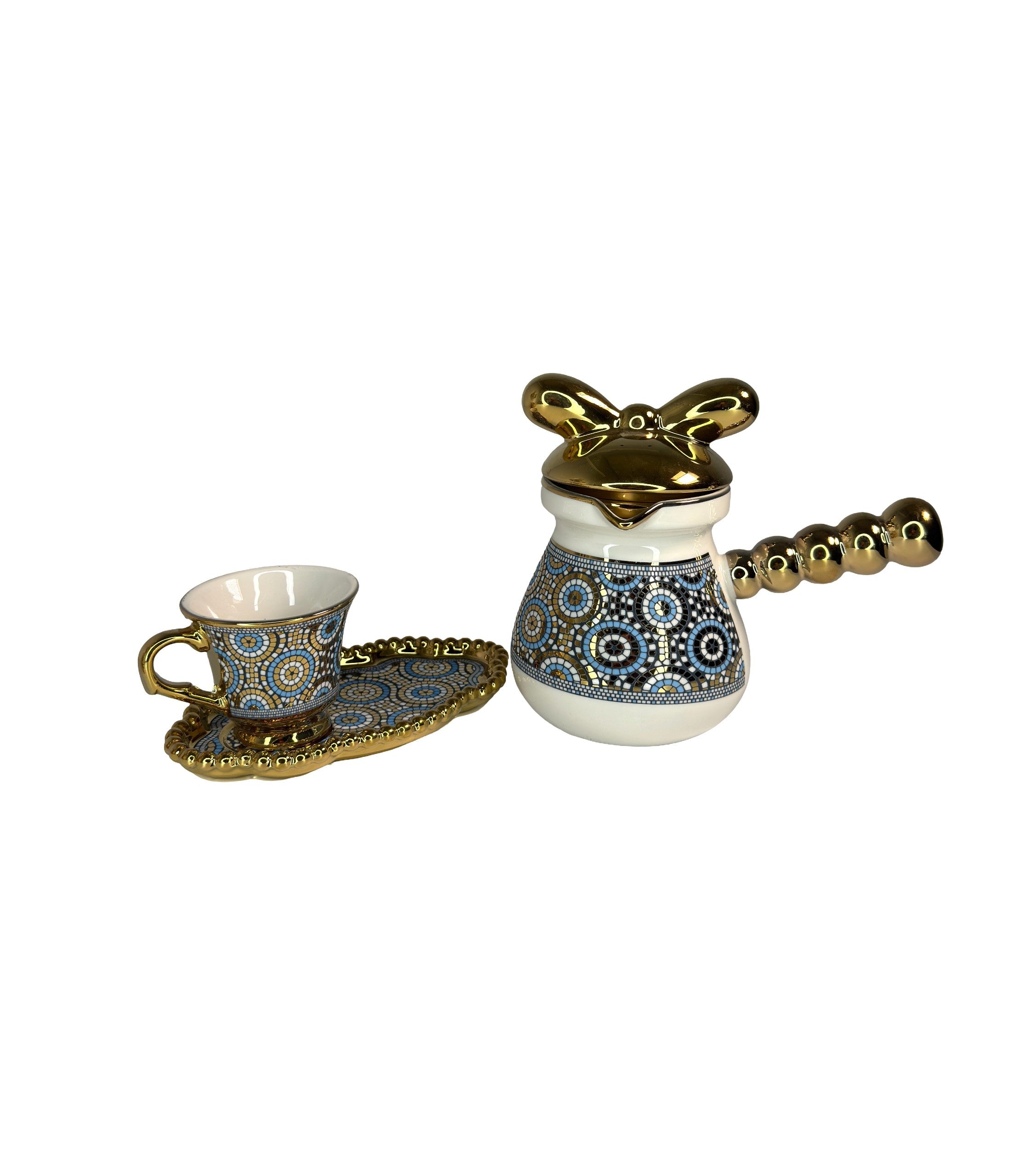 Set Pentru Cafea Turceasca Albastru Oriental