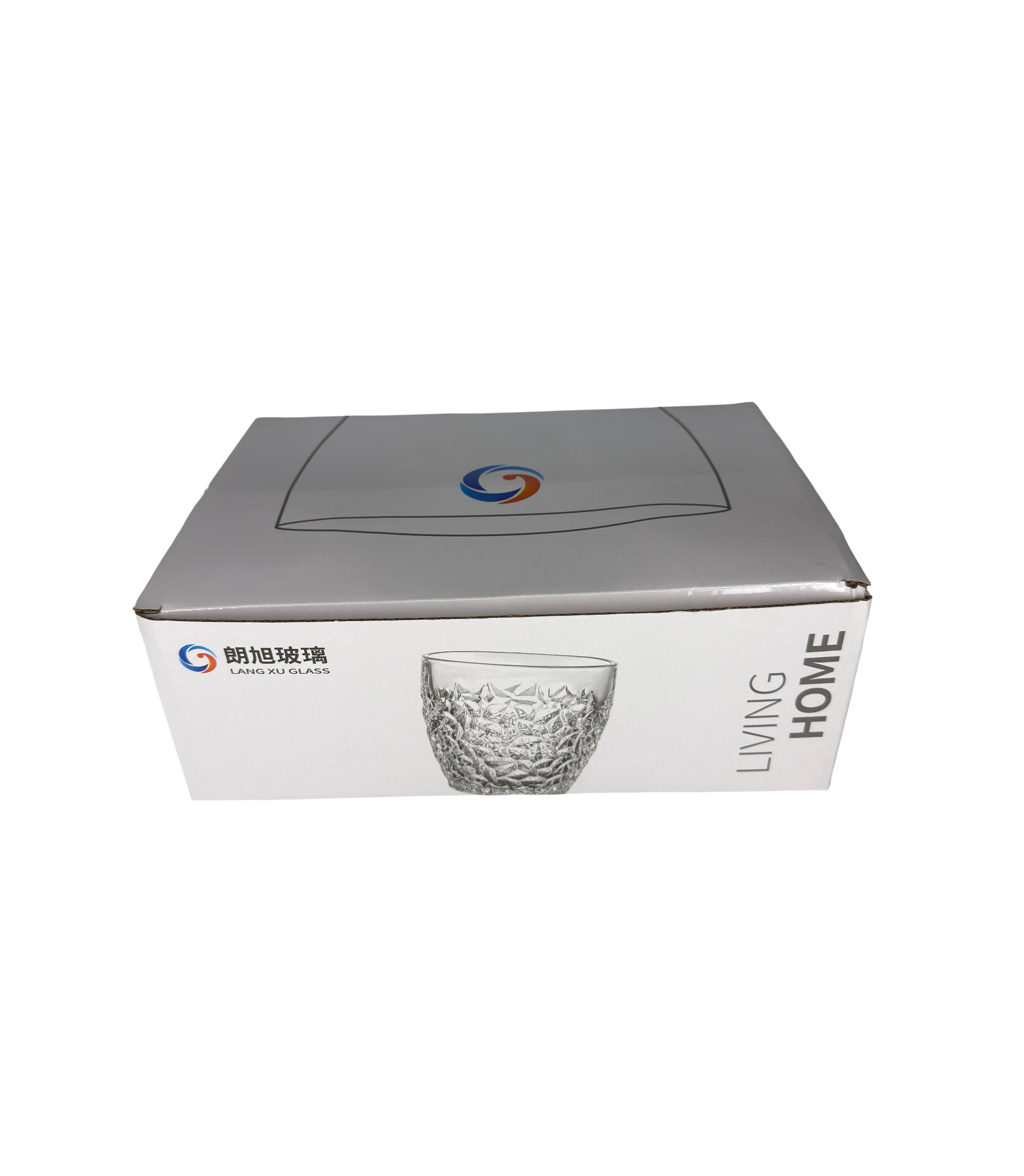 Set 6 Pahare Din Sticlă Texturată 350 ml