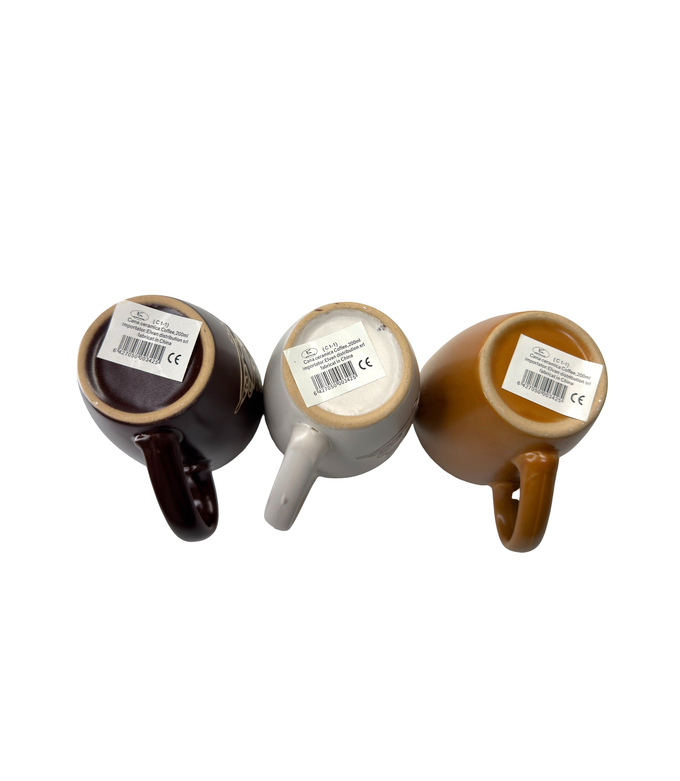 Set De 12 Cani Din Ceramica Coffee