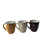 Set De 12 Cani Din Ceramica Cu Buline