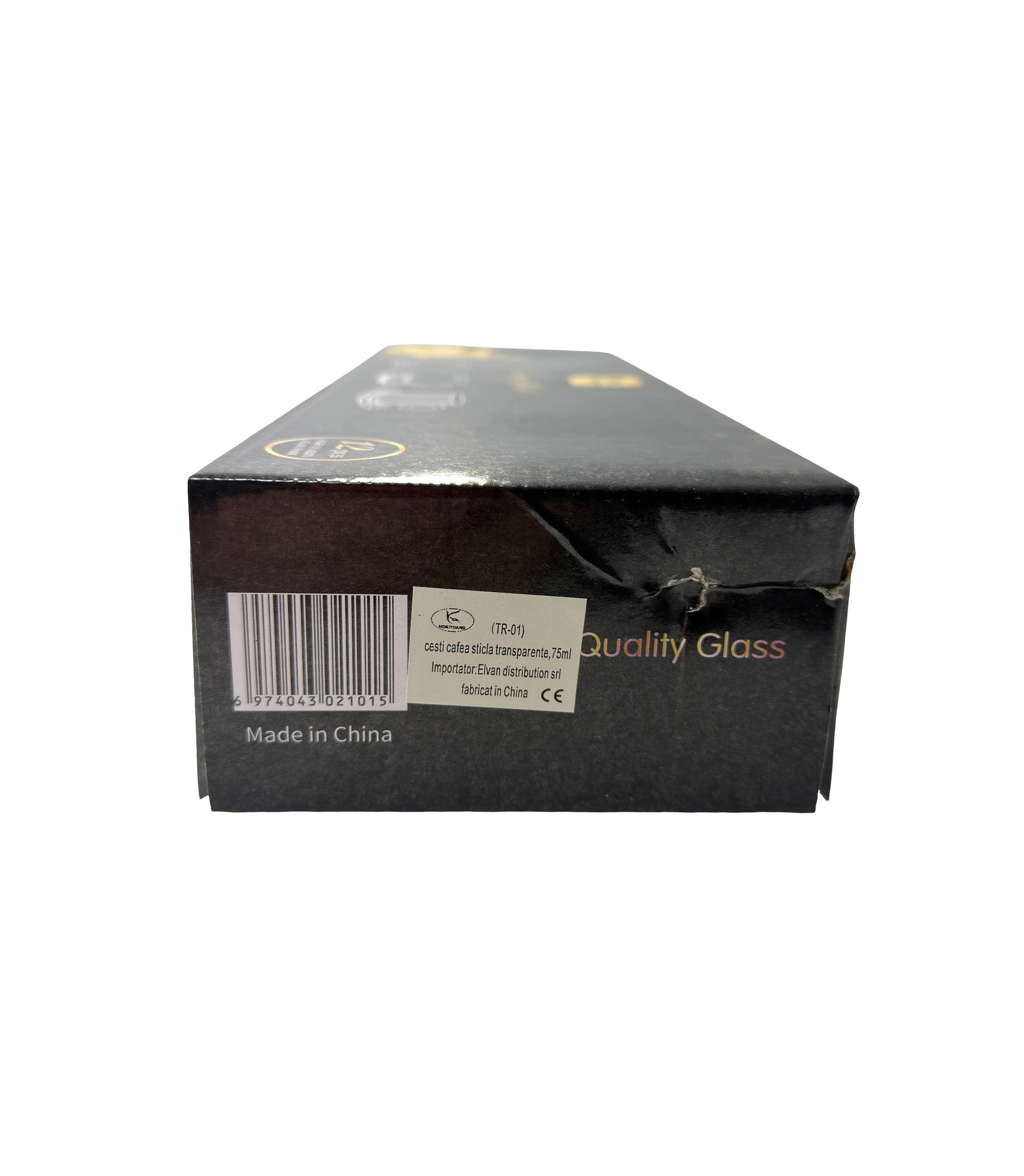 Cesti Cafea Sticla Transparente 75ml