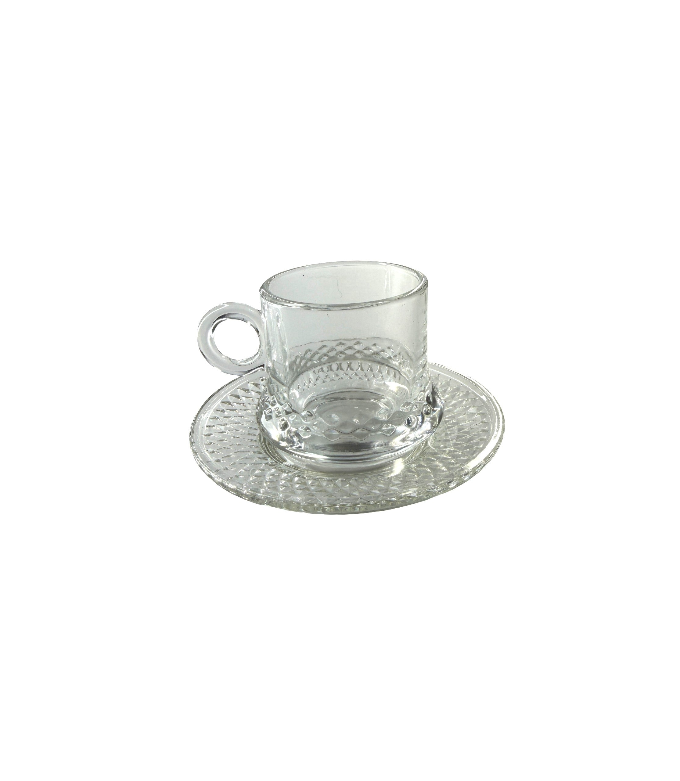 Cesti Cafea Sticla Transparente 75ml
