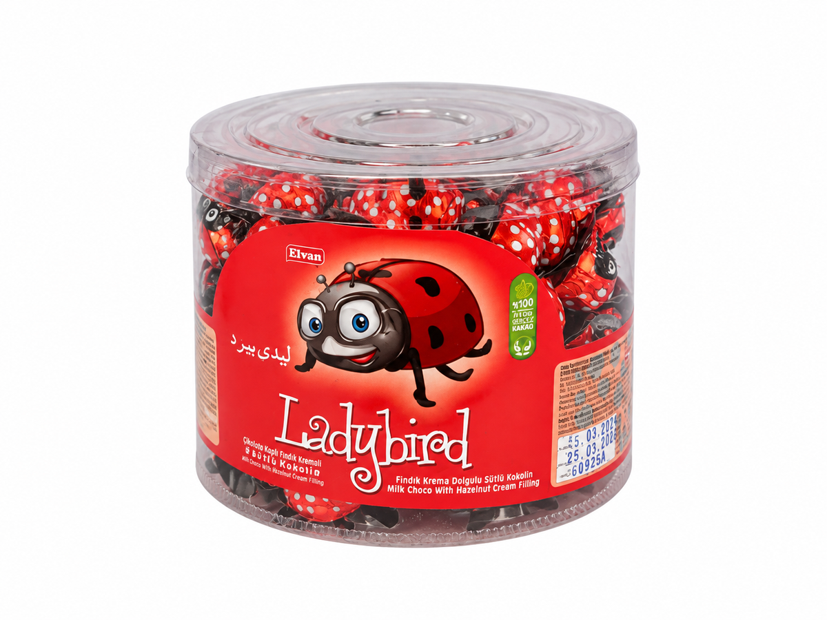Bomboane Ciocolata Lady Bird 8gr (100 Buc/ Borcan)