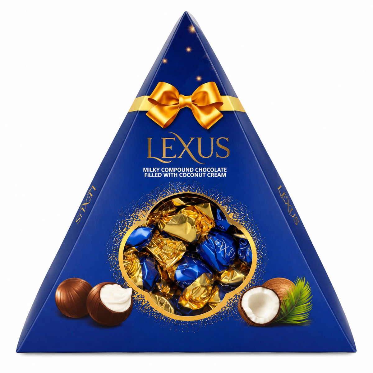 Bomboane Ciocolată Lexus cu Cremă de Cocos 120 gr