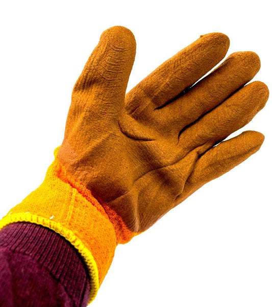 Manusi de lucru portocalii de lana (10 buc/set) engross
