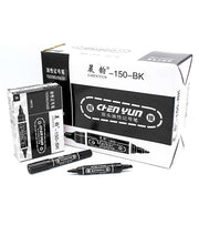 Marker Cu 2 Capete Negru