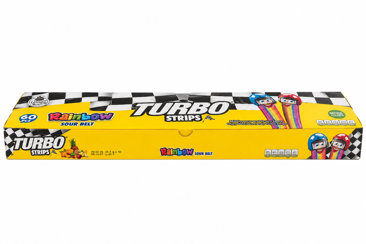 Jeleu Metru Turbo Rainbow 15 g (60 Buc/ Cutie)