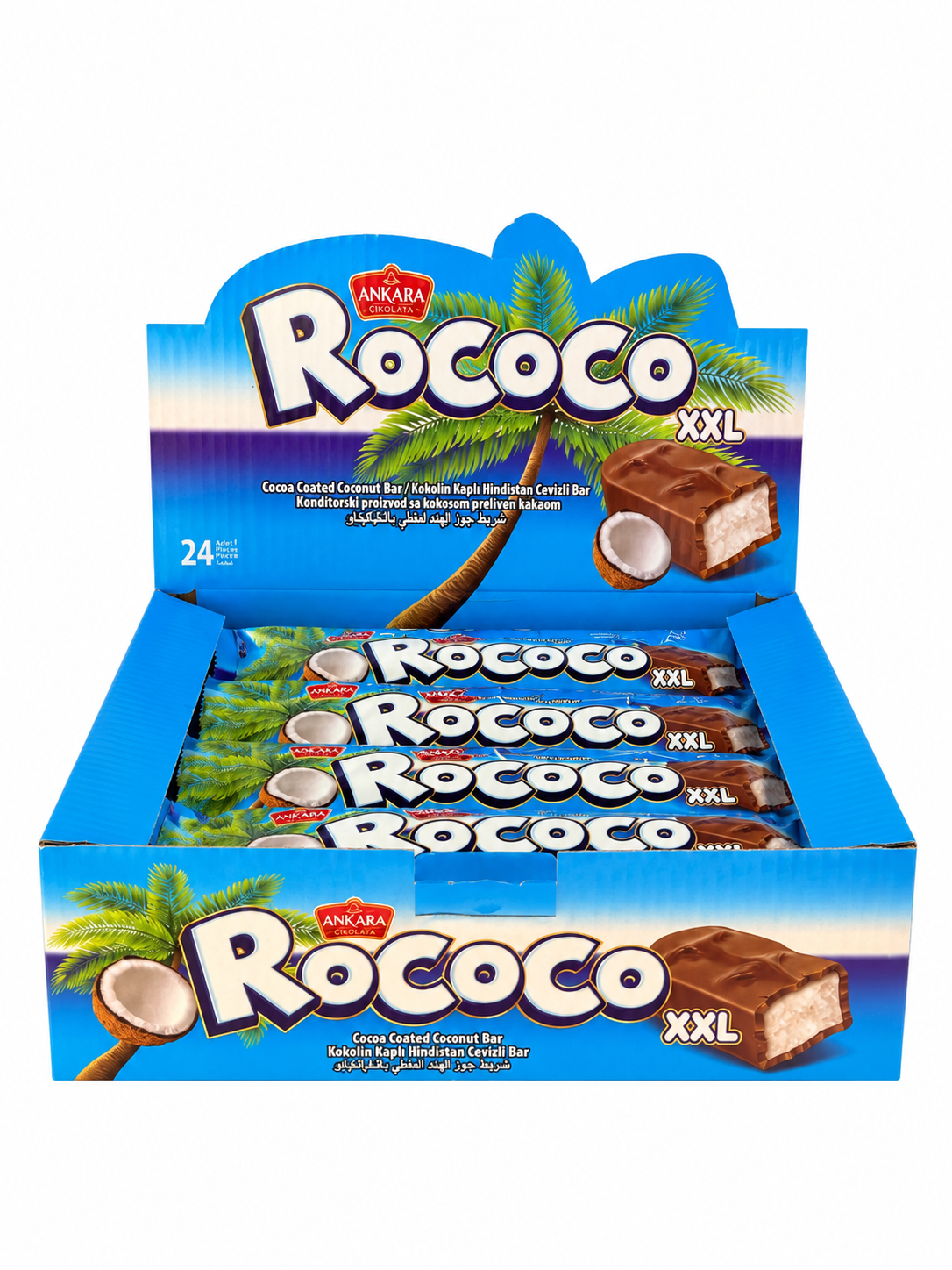 Baton Ankara Rococo XXL cu Cocos (24 buc/cutie)
