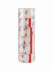 Banda adeziva de tip scotch, acrilica, 48 mm x 50 yard, Transparent (6 buc/set) engross
