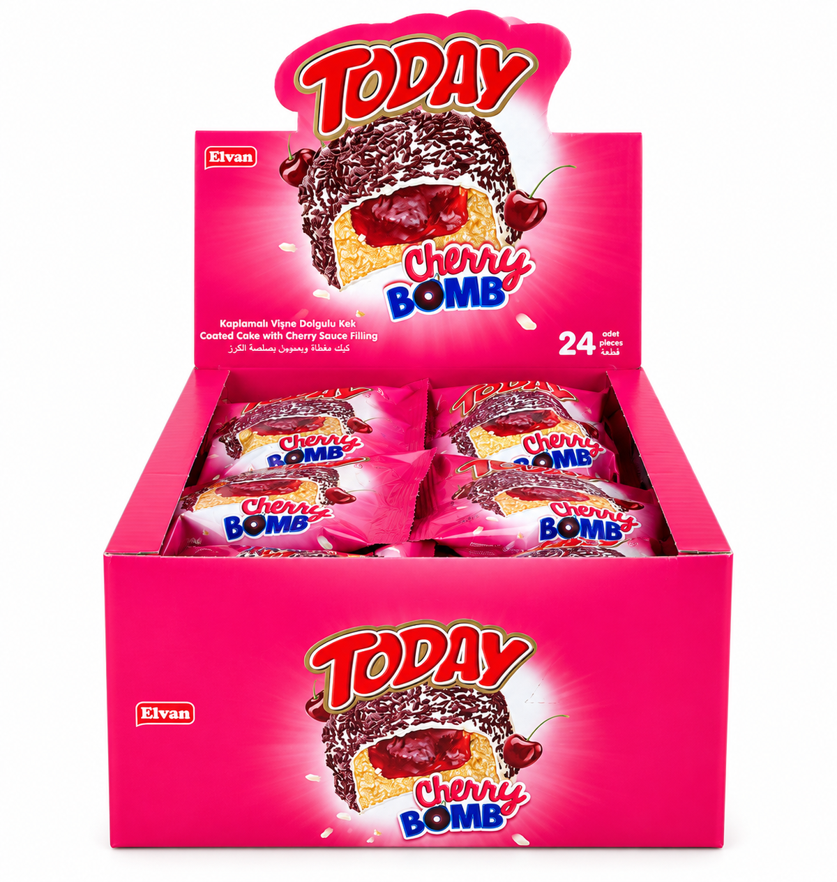 Prajitura Today Cherry Bomb (24 Buc/ Cutie)