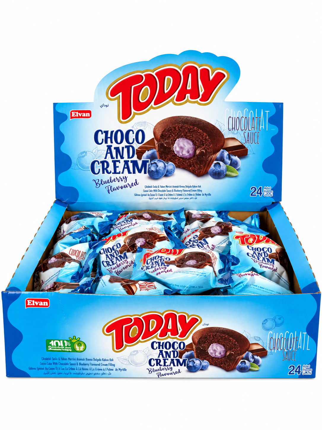 Prajitura Today Choco & Cream Afine (24 Buc/ Cutie)