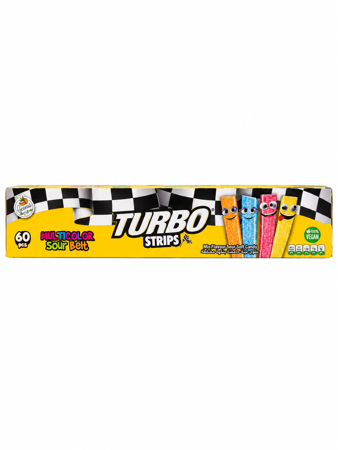 Jeleu Metru Turbo Multicolor 15 g (60 Buc/ Cutie)