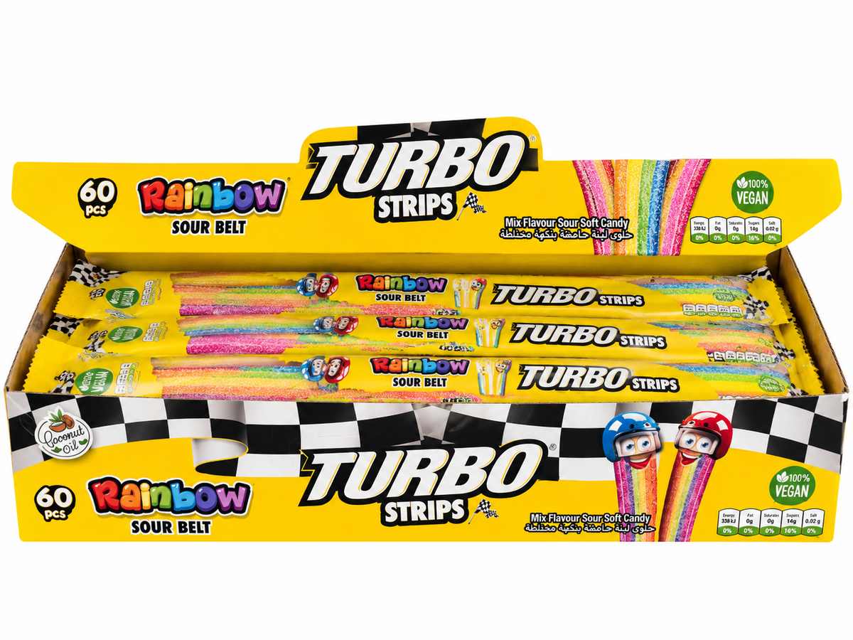 Jeleu Metru Turbo Rainbow 15 g (60 Buc/ Cutie)