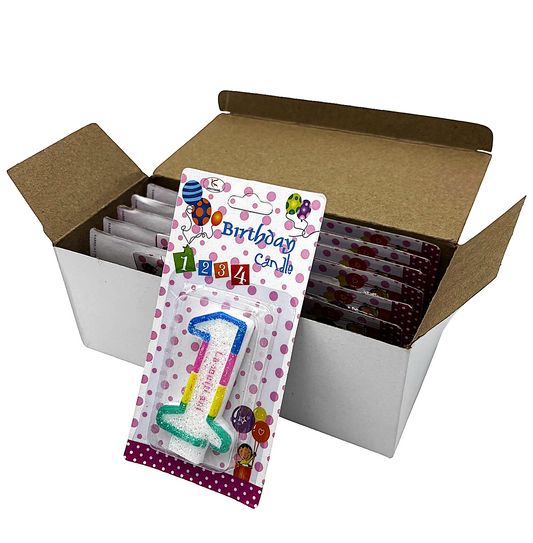 Lumanare cifra 1 pentru tort En-gross (12 buc/cutie)