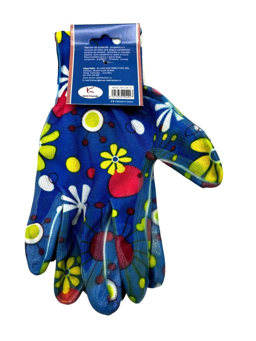 Mănuși De Lucru Cu Imprimeu Floral 34gr