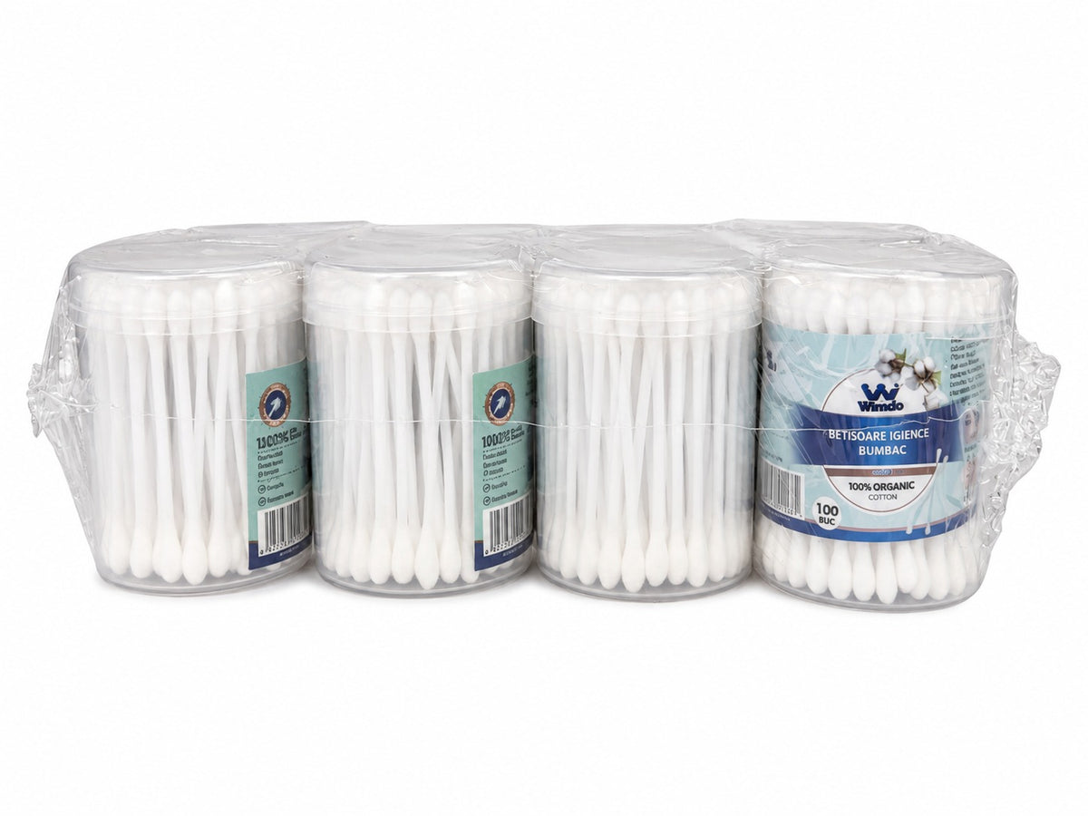 Betisoare vata ORL Wando 100buc (12 Tub/ Set)