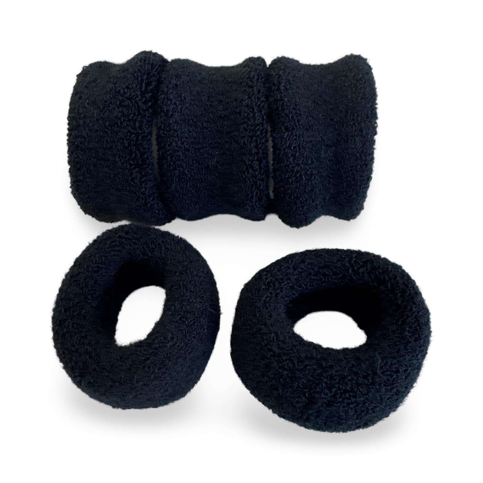 Elastic de par negru 3-8