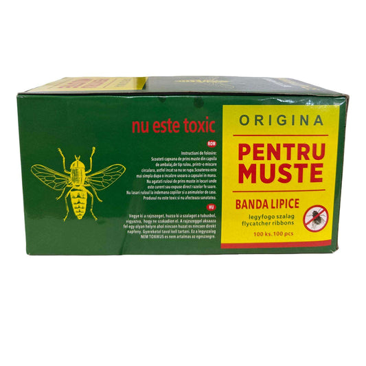 Banda cu lipici pentru muste engross (100 buc/cutie)
