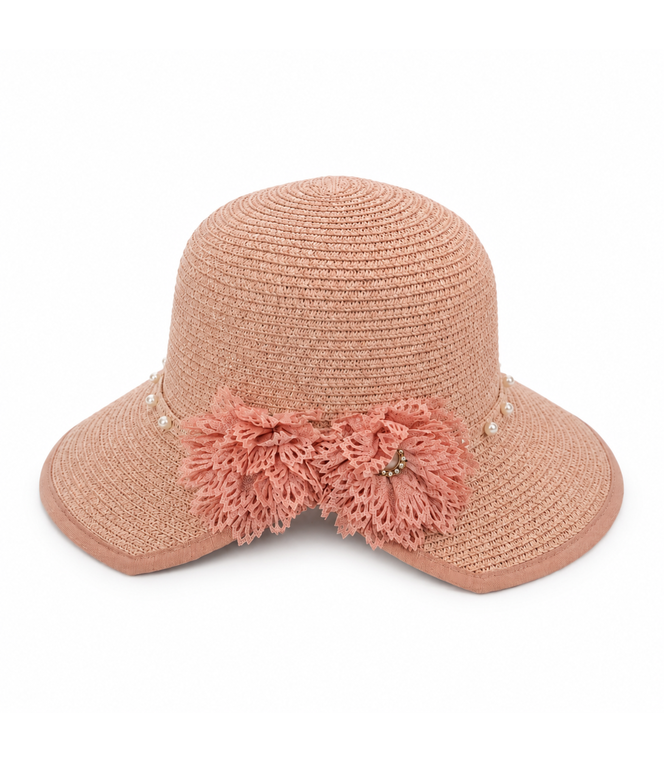 Palarie Din Paie Cu Floare Decorativa