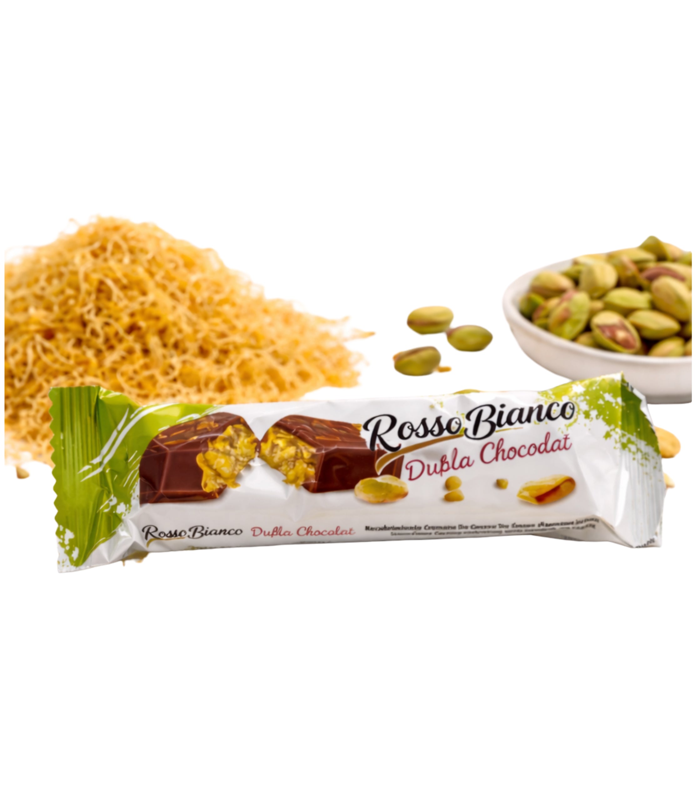 Baton Ciocolata Rosso Bianco Dubai 36g