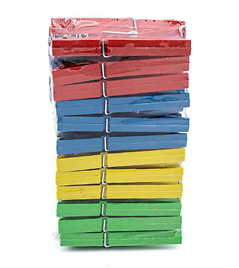 Carlige plastic color 7.3 X 1 cm