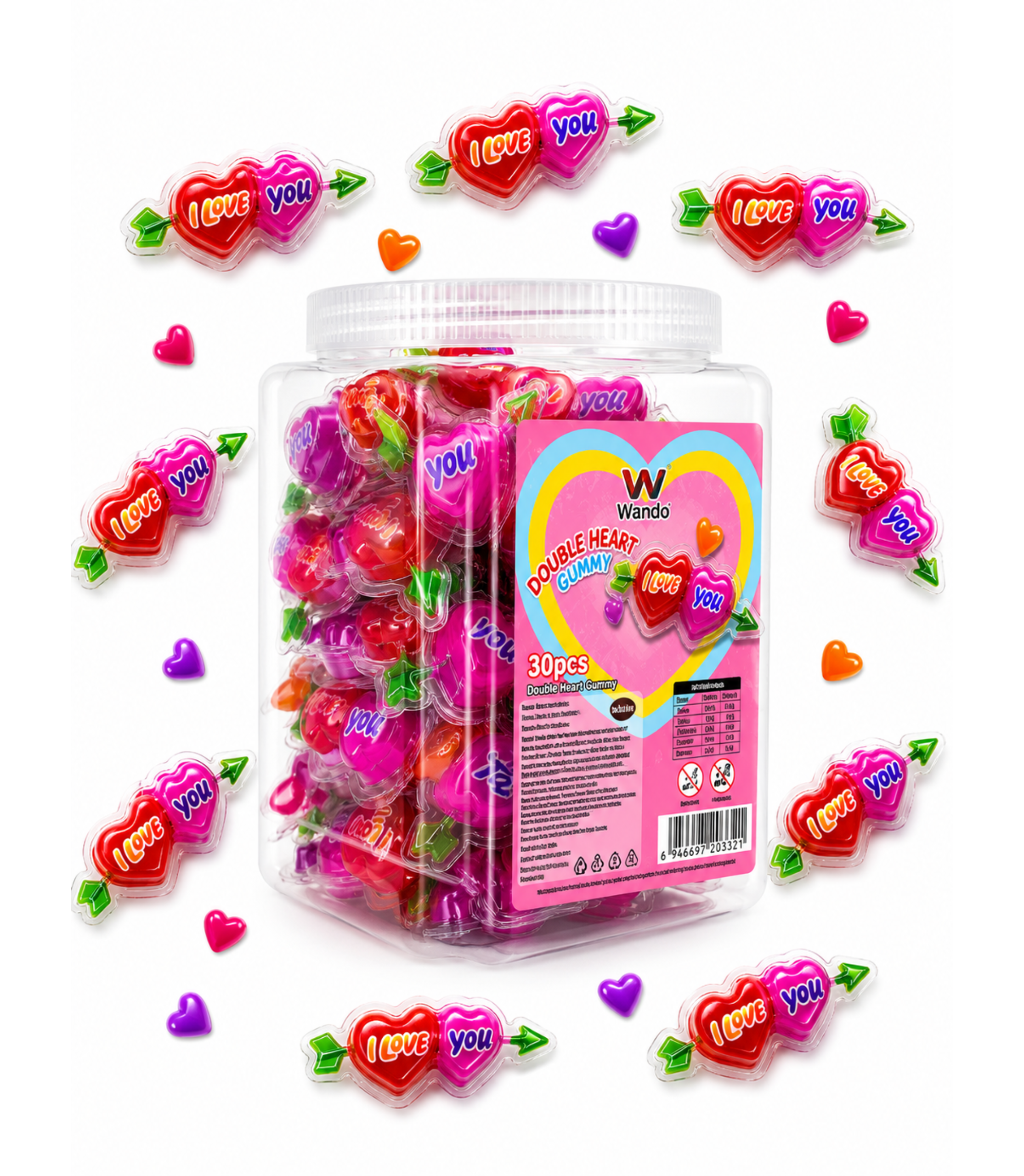 Jeleu Gummy Double Love 8Gr