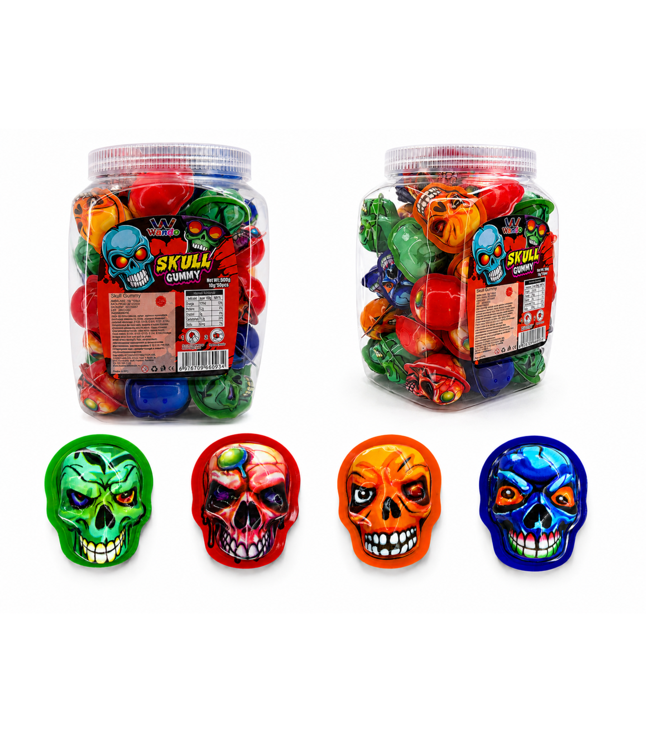Jeleu Gummy Candy Skull 10Gr