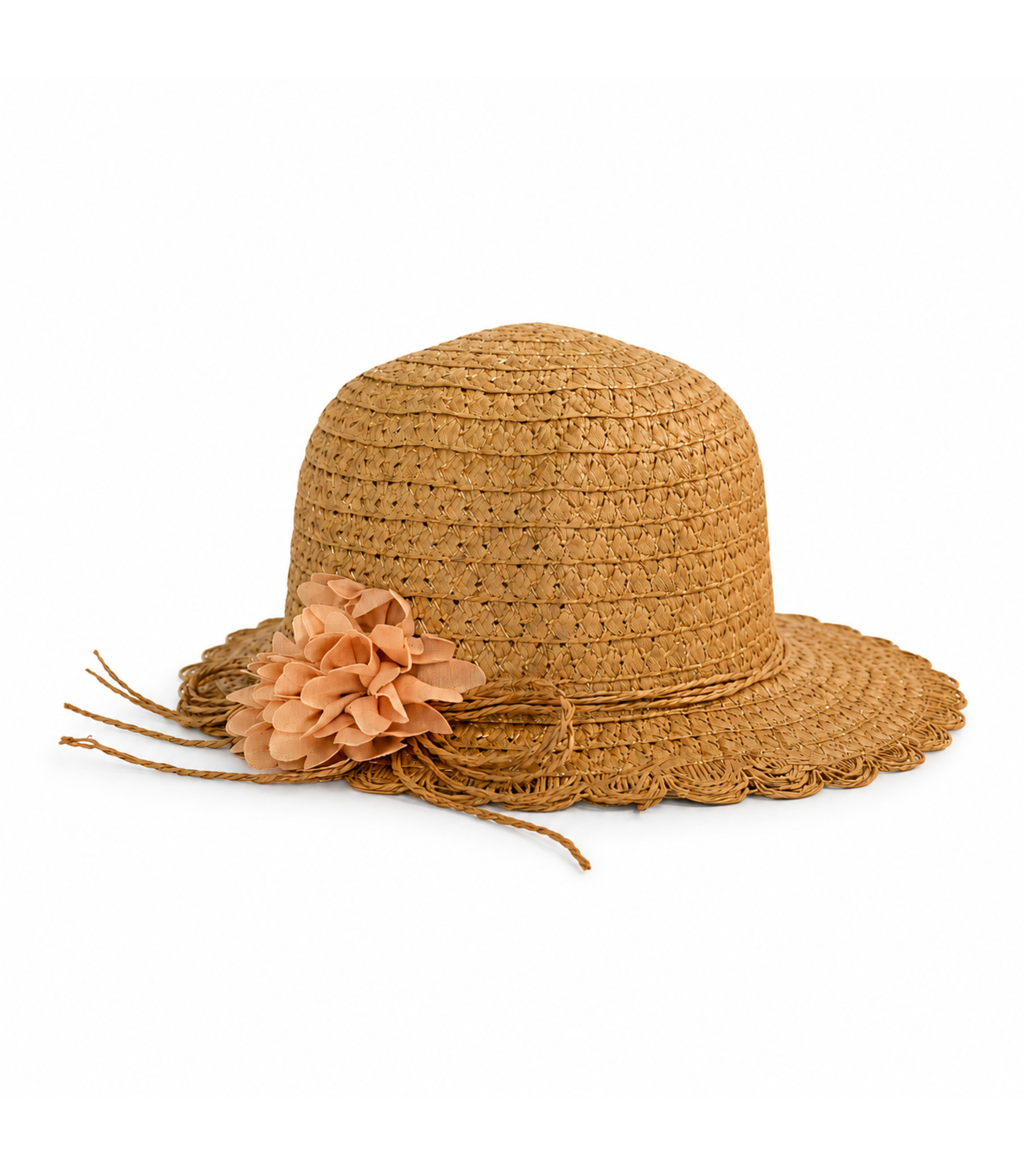Palarie Din Paie Cu Floare