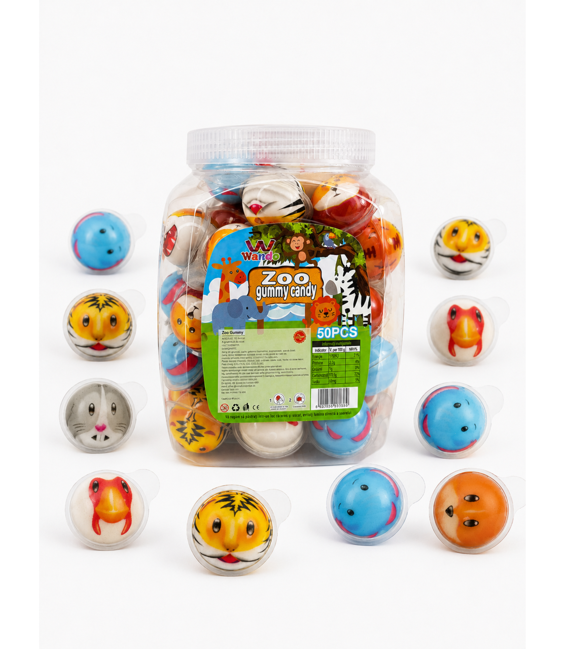 Jeleu Gummy Candy Animal Zoo 10Gr