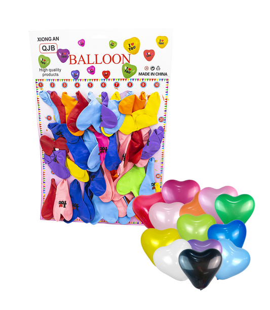 Balon In Forma De Inima 2Gr (40 buc/set) En-gross