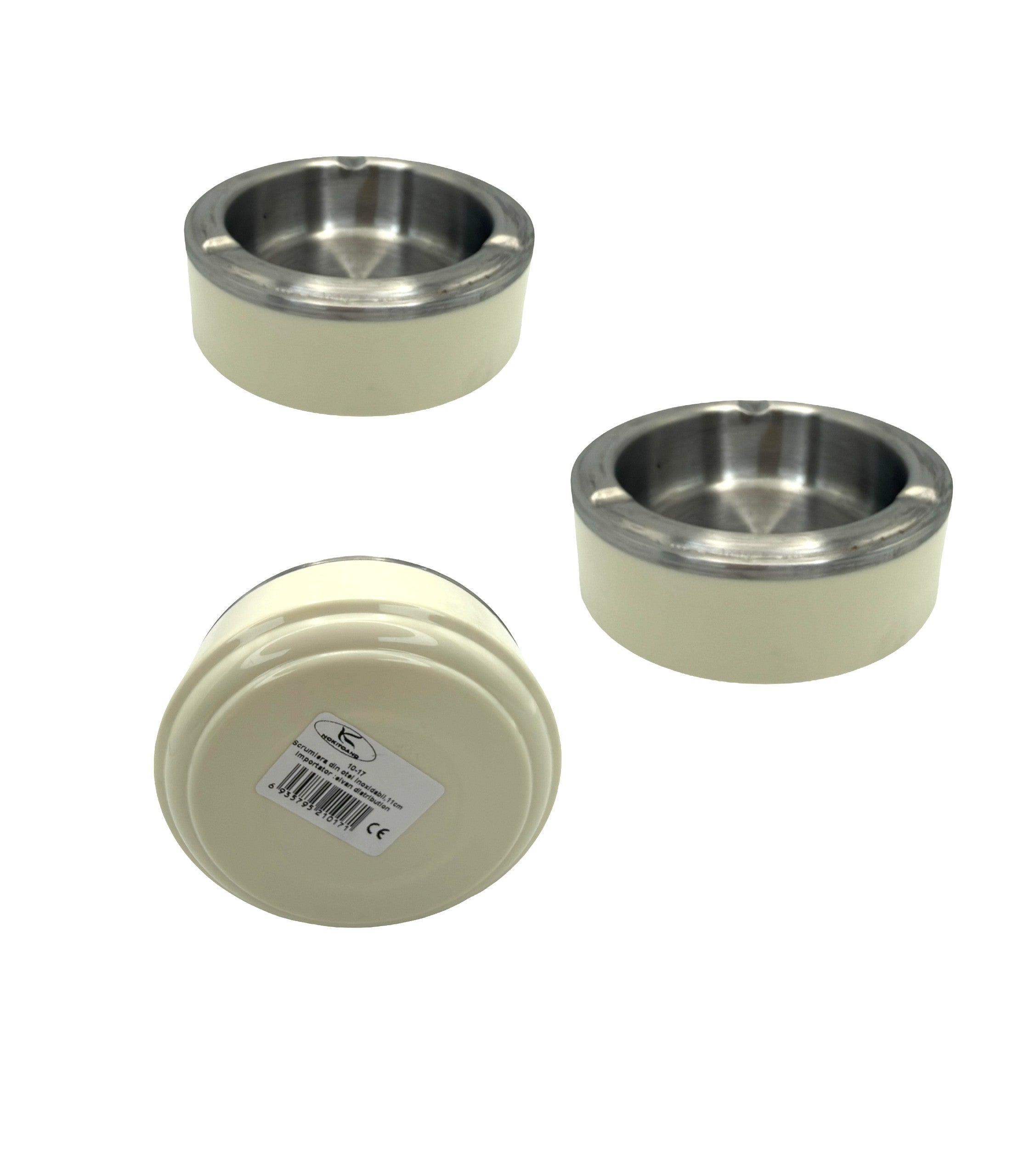 Scrumieră Rotundă 11cm Cu Interior Inox