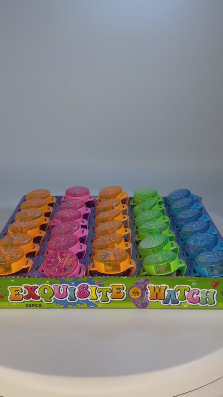 Încarcă videoclipul: Drajeuri Ceas Colorate 3.5gr (30 Buc/Cutie) En-gross