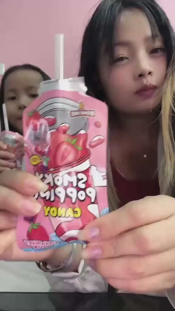 Încarcă videoclipul: Drajeuri Smoky Popping Candy Struguri 7 Gr (30 Buc/Cutie) En-gross