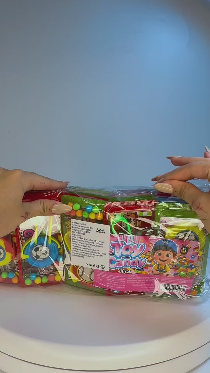 Încarcă videoclipul: Drajeuri Catapult Ball Toy 3.2 Gr (30 Buc) En-gross