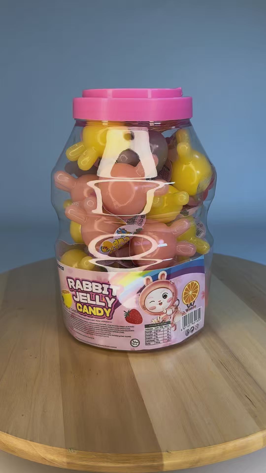 Încarcă videoclipul: Jeleu Cupa Budinca Iepure 30GR (30 Buc/Bol) En-gross