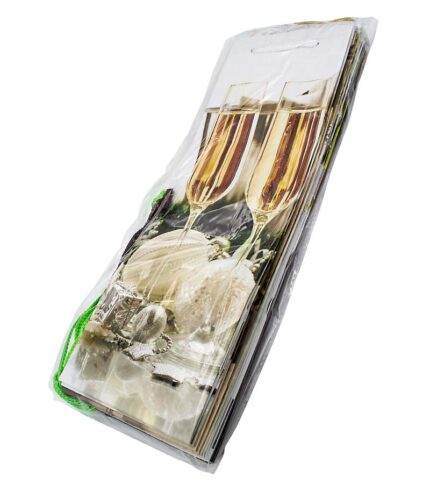 Punga de cadou sticla din hartie cartonata cu dimensiunea de 10 x 33 cm. Ofera-le celor dragi cadoul intr-un ambalaj deosebit si viu colorat.