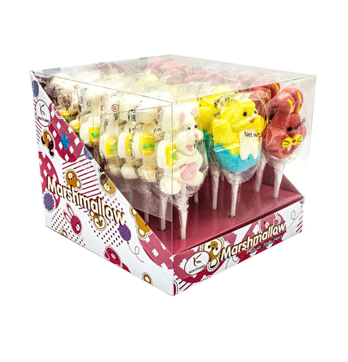Marshmallow Chicken Bunny 30gr (E.X.P: 20.10.2025) - imagine 2