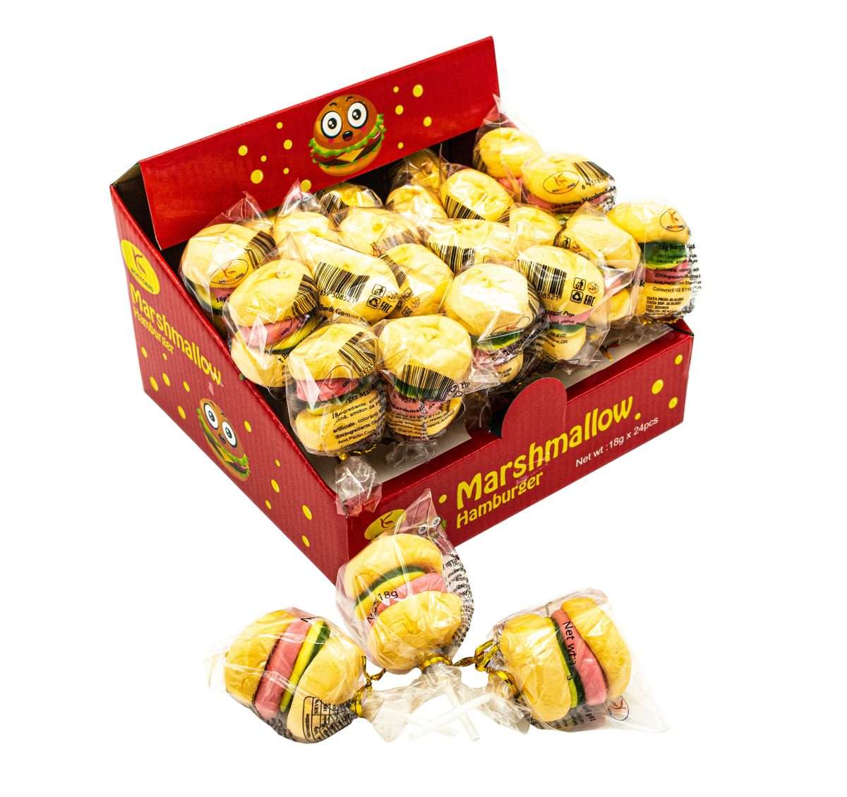 Marshmallow Hamburger En-gross 18gr (E.X.P: 20.10.2025) - imagine 1