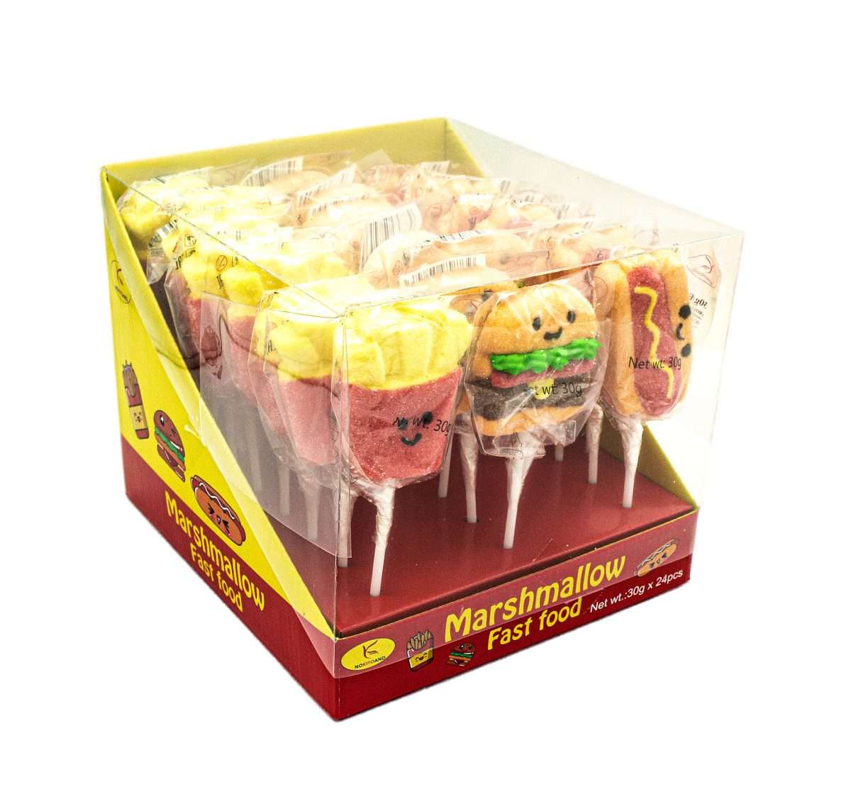Marshmallow Fast-food En-gross 30gr (E.X.P: 20.10.2025) - imagine 4