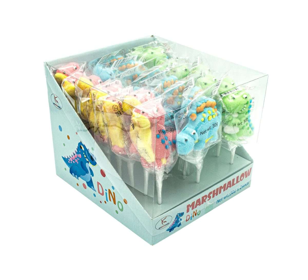 Marshmallow Dinozaur En-gross 30gr (E.X.P: 20.10.2025) - imagine 3