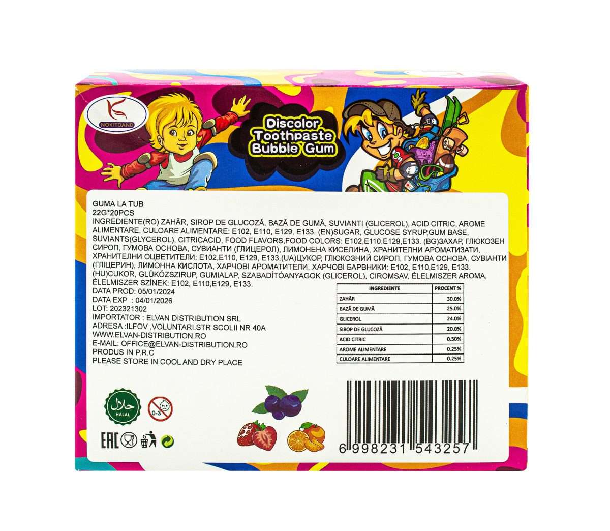Guma la tub en-gross 22GR, Discolor (E.X.P: 04.01.2026) - imagine 4