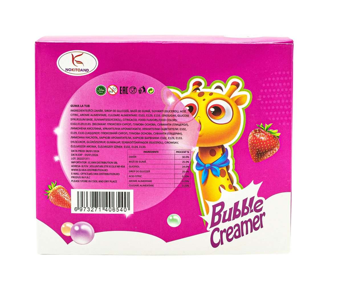 Guma la tub en-gross 22GR, aroma fructe - imagine 4