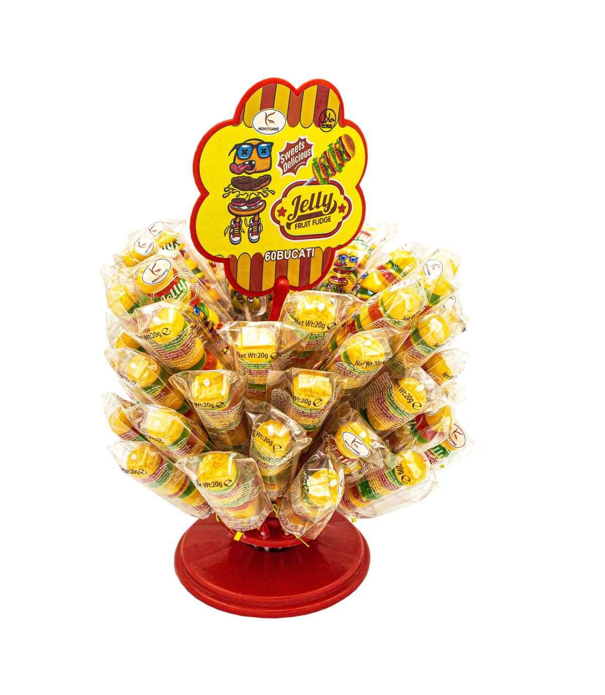 Jeleu Hamburger Pom En-gross 20gr (E.X.P: 24.10.2025) - imagine 1