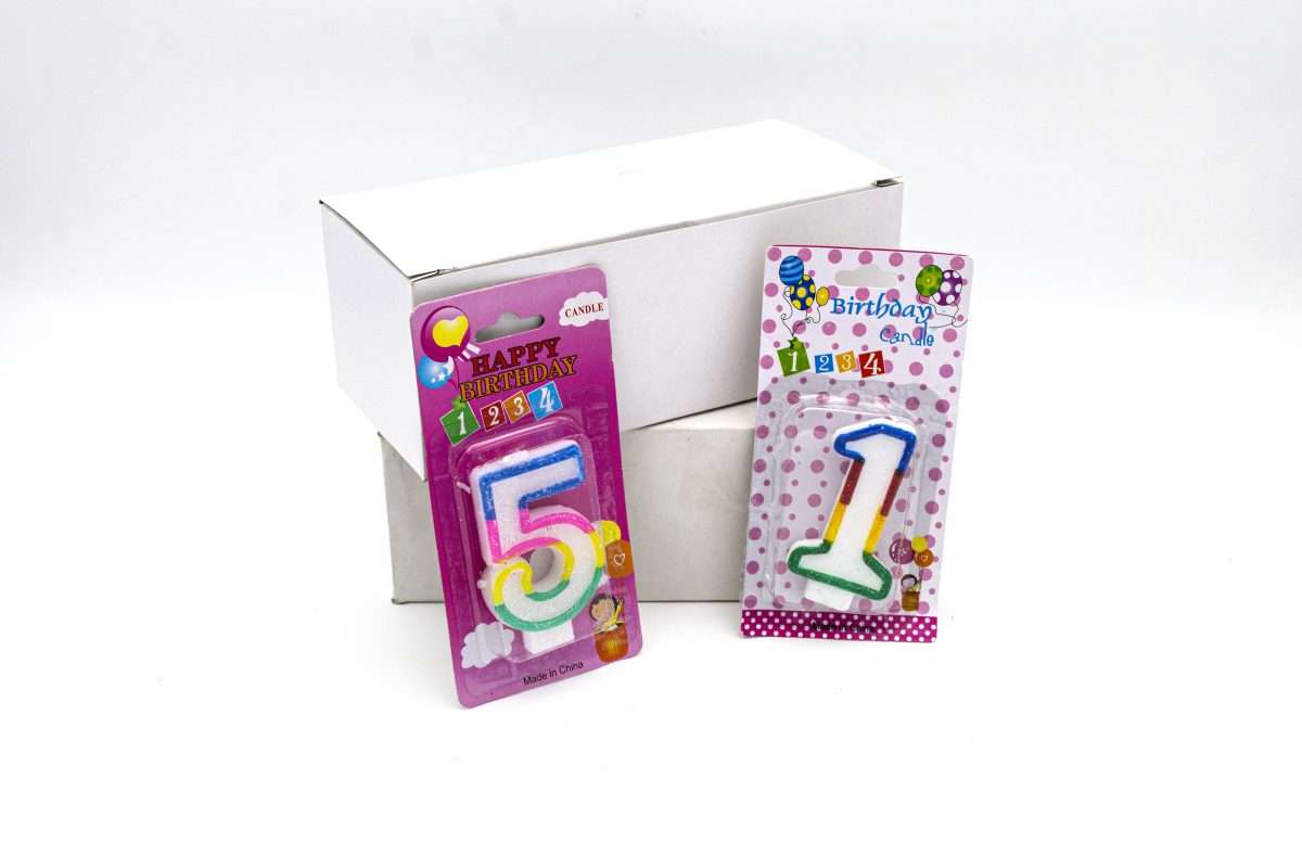 Lumanari cifre pentru tort engross - imagine 1