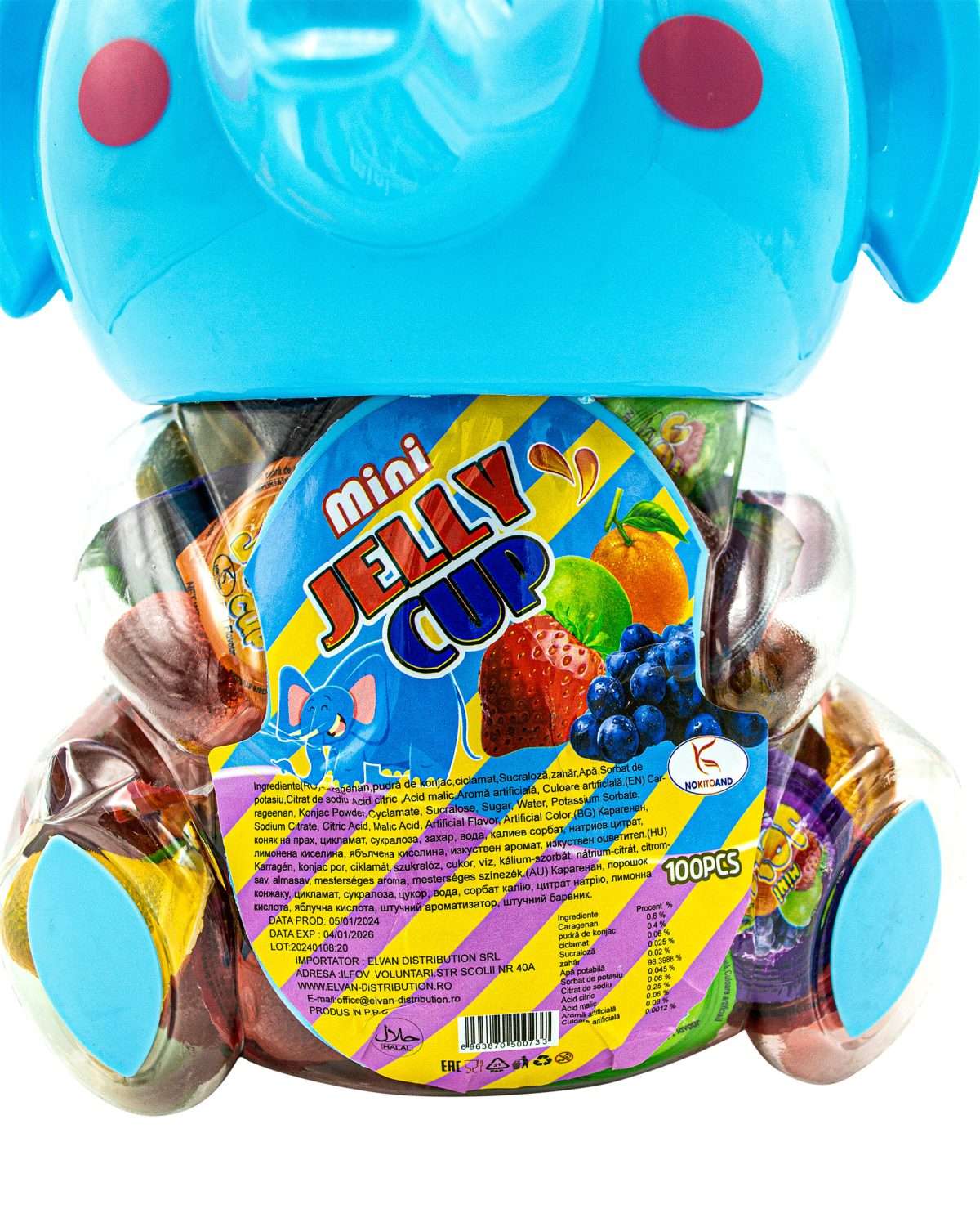 Jeleu cupa elefant 13gr en-gross - imagine 3