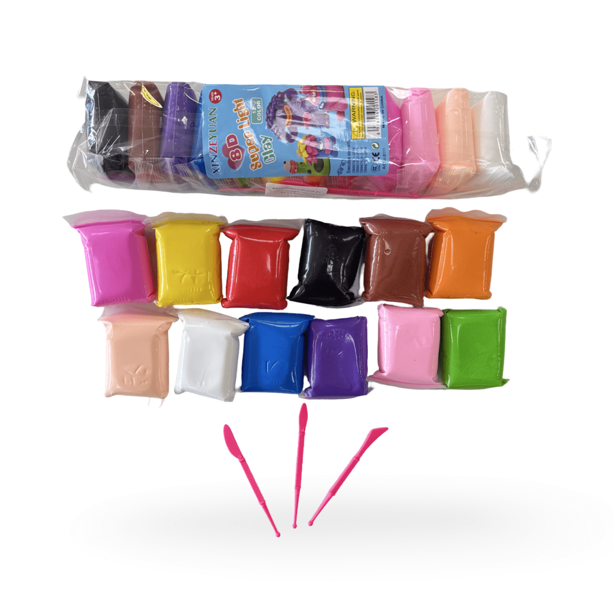 Plastilina colorata pernute "115g" En-gross - imagine 1